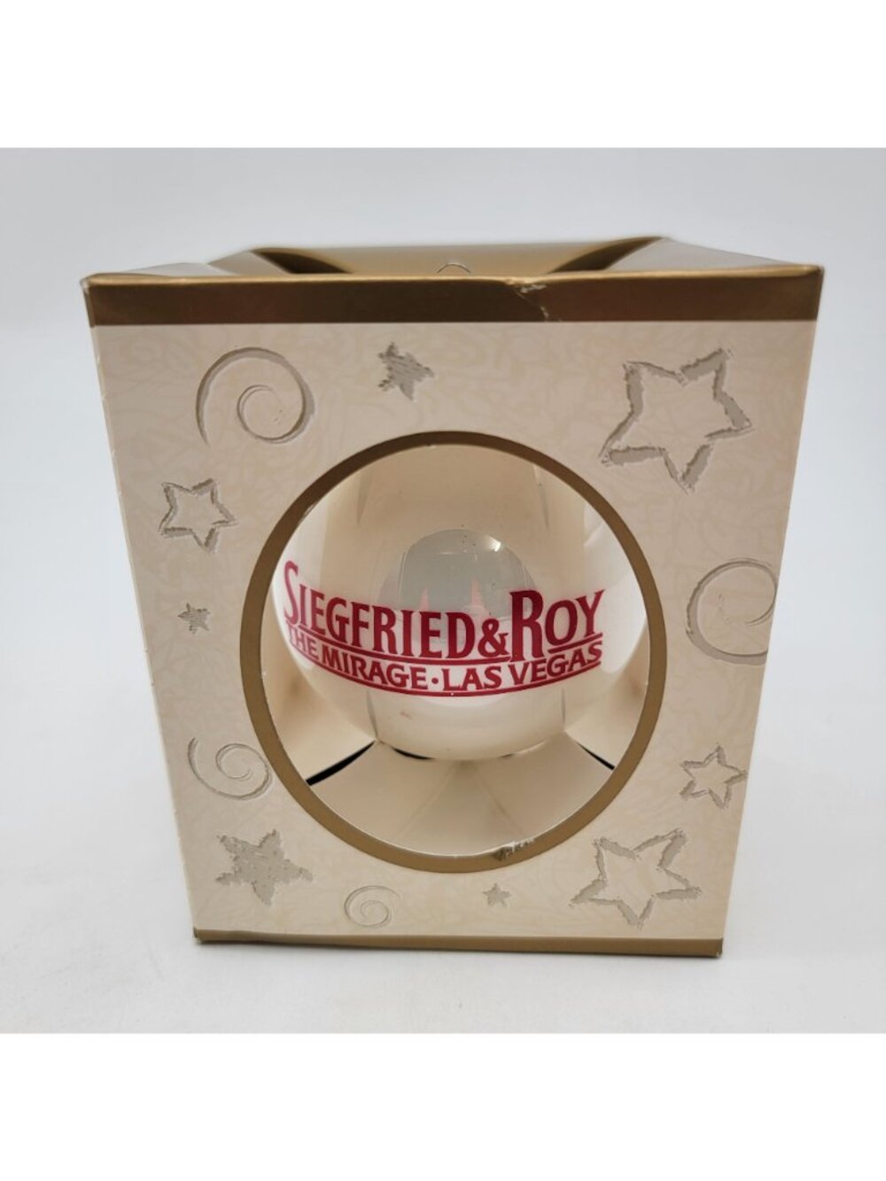 Siegfried & Roy The Mirage Las Vegas Blown Glass Ornament - Picture 3 of 9